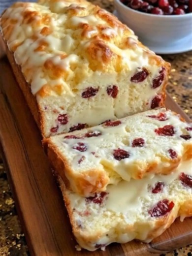 🍒🧀 CREAM CHEESE CRANBERRY LOAF ✨ A moist, buttery cranberry loaf with a creamy cheesecake swirl and sweet-tart cranberries baked throughout! 🍒✨ Cozy, rich, and perfect for breakfast, brunch, or an afternoon treat. 👇 INGREDIENTS • 2 cups all-purpose flour • 1 cup fresh cranberries • ½ cup unsalted butter, softened • ¾ cup granulated sugar • 2 large eggs • ½ cup sour cream • 1 tsp vanilla extract • 1 tsp baking powder • ½ tsp baking soda • Pinch of salt 🧀 CREAM CHEESE FILLING • 8 oz cream che