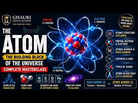 The Atom Explained ⚛️ | Complete Atomic Structure Masterclass | Ghauri Education 