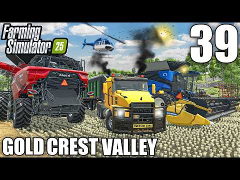 FIRST Big RICE Harvest OPERATION | Gold Crest Valley 3.0 | #38 | Farming Simulator 25