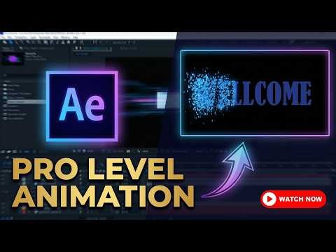 Pro Level Text Animation in After Effects | Particle Reveal Tutorial 🔥