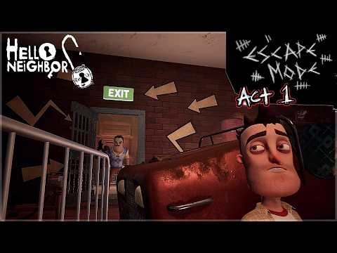 Curse Retold: Escape Mode Act 1 [Revamp Update] | Hello Neighbor Mod