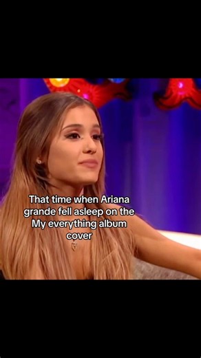 That time Ariana Grande fell asleep on the MY everything album cover 😭