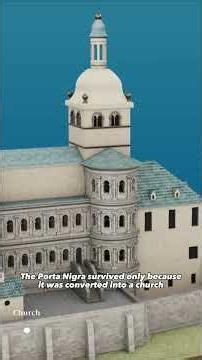 The Roman Gate Saved by a Church #history #engineering #romanempire