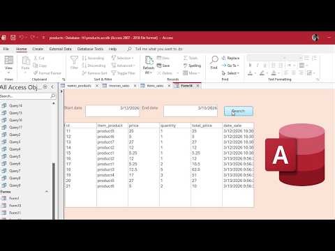 Microsoft Access Form| search data in listbox between two dates in Query Using VBA