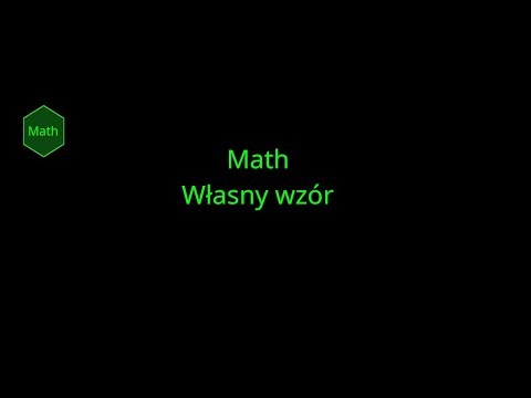 LibreOffice Math Własny wzór