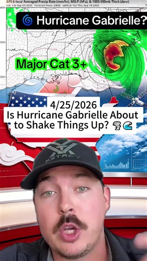Is Hurricane Gabrielle About to Shake Things Up? 🌪️🌊 #HurricaneWatch #TropicalStorm #WeatherAlert #fyp #forYou