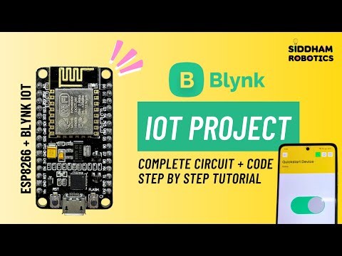 First IoT Project using ESP8266 & Blynk | Control LED from Mobile (Beginner Tutorial)