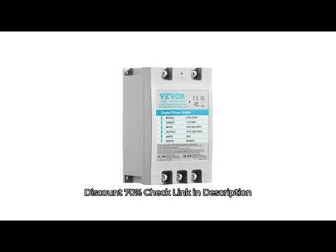 SucceBuy Digital Converter 5/7.5/10HP Single Phase to 3 Phase Converter Digital Phase Shifter for Re