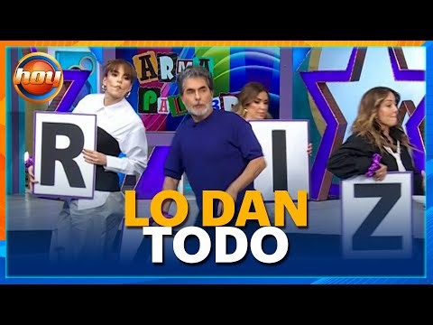 REÑIDO encuentro en el divertido juego 'Arma la palabra' | Programa Hoy