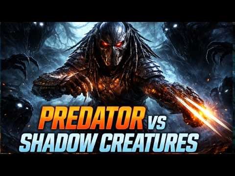 Predator vs Shadow Creatures | Dark World Battle That Changes Everything (Cinematic Sci-Fi Story)