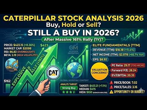 Caterpillar Stock Analysis 2026 | CAT Stock After 161% Rally – Buy, Hold or Sell?
