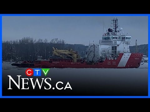 Big, new ship to break the ice draws a crowd