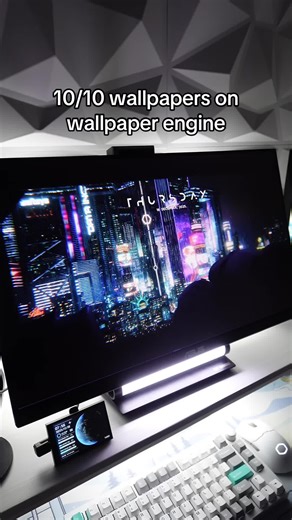 ALL WALLPAPERS 🔗 IN BIO Wallpaper Engine is on Steam. Rainmeter tutorial for the day/date is linked in my bio