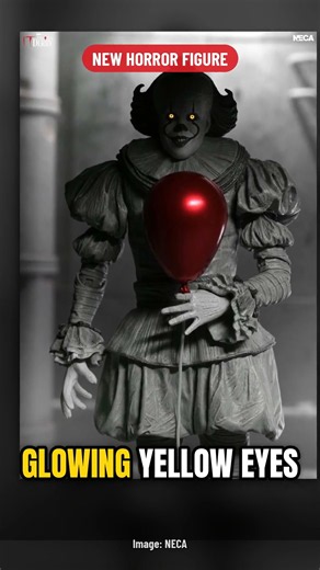 NECA's Black & White Pennywise Has One Red Balloon #Shorts