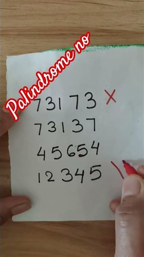palindrome number explanation #mathstricks #maths #education #mathtricks #exam #mathematics