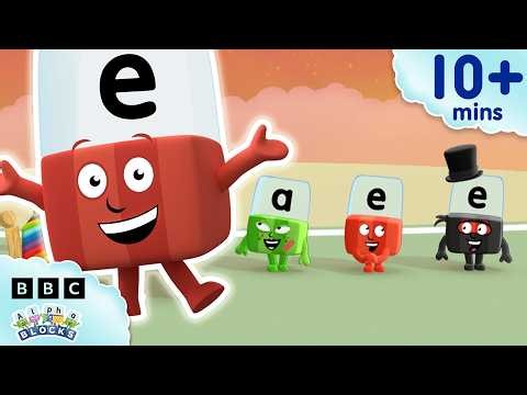 Long Vowels EA E_E LONG E | Lesson Twenty Six - Phonics Made Easy | Alphablocks