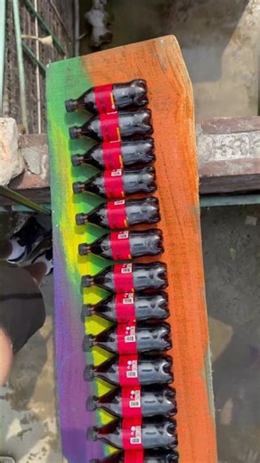 Don't blink... you'll miss it How many bottles explode? Drop a number