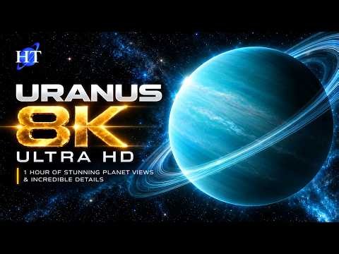 🪐 URANUS IN 8K — A 1-HOUR JOURNEY THROUGH THE ICE GIANT 🧊 STUNNING VIEWS ❄️
