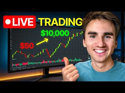 🔴Live Day Trading - Scaling $50 → $10,000 Risk (at $500)
