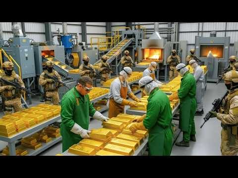 From Rock to Riches: Turning Raw Ore Into 99.99% Pure Gold Bars (Full Process)