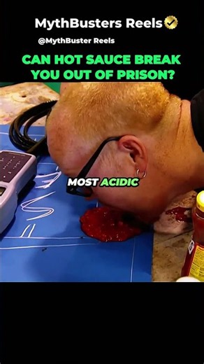 Escaping prison with HOT SAUCE? #shorts #mythbusters