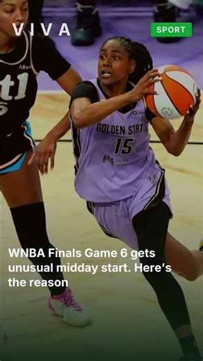 WNBA Finals Game 6 gets unusual midday start. Here’s the reason #shorts