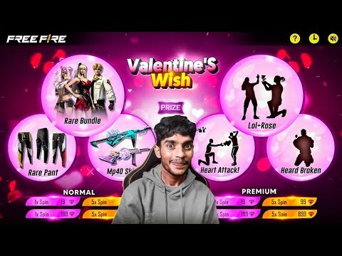 VALENTINE DAY 2026 REWARDS 💖 Free Fire Max