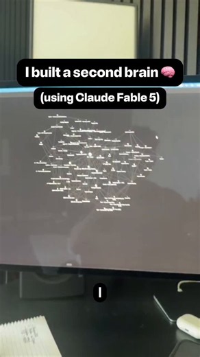 One of the smartest things you can do with Fable 5 right now:Re-create your AI second brain to log all your business ideas, personal context, and important data.The first time I built an AI second brain was with Opus, but I recently re-created it with Fable 5, and it blew my mind.Here's exactly how to get started:Step 1. Set up your Obsidian vaultDownload Obsidian from Obsidian dot md if you haven't already.Then, go ahead and create a clean vault with your most important folders.For example:/ide