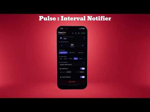Pulse : Interval Notifier – The Minimalist Interval Timer for iOS (Offline, Privacy-First)