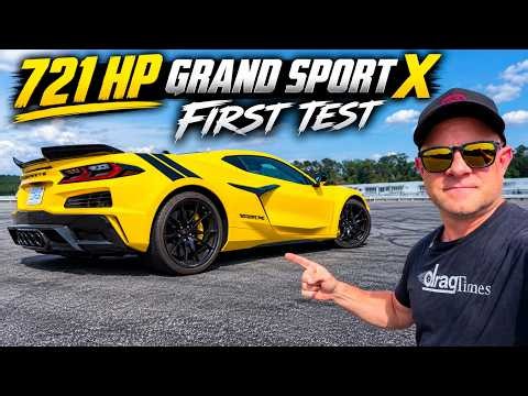 FIRST TEST * 721 HP Corvette Grand Sport X vs Grand Sport 0-60 MPH * Track Time with JR Hildebrand