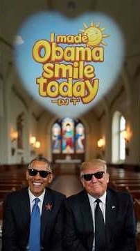 I Made Obama Smile Today DJT AI TRUMP