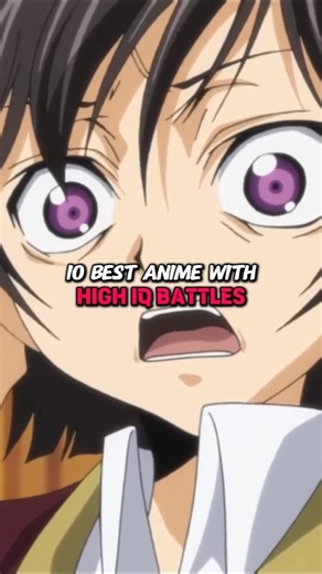 10 Best Anime with High IQ Battles 😍 #anime