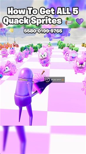 How to Get ALL 5 QUACK SPRITES in Fortnite 🦆💜