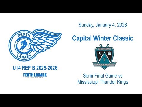 [RECORDED] Perth Lanark Wings vs. Mississippi Thunder Kings - January 4, 2026