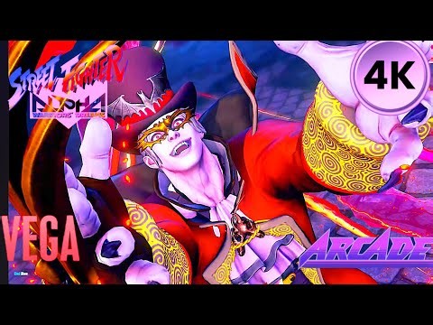 Vega | Arcade Battle | 4k60fps | Street Fighter Alpha -SF V |
