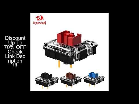 REDRAGON SMD RGB MX Low Profile 5.5 switch 3Pin Clicky Linear Tactile silent Mechanical keyboard red