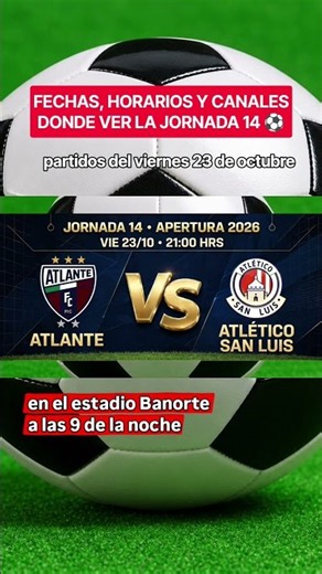 TODAY'S LIGA MX MATCHES Friday, October 23 - MATCHDAY 14 ⚽ #ligamx #apertura2026