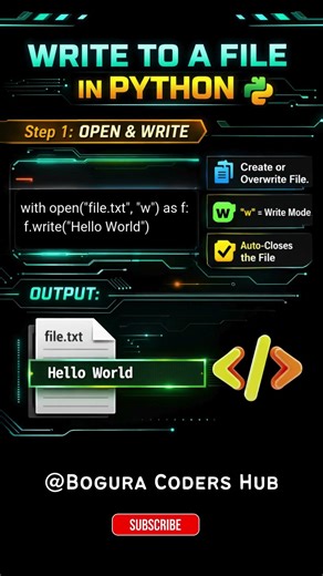 Python Write File in 10 Seconds 🐍 Save Data with One Line | Save Data to a File in Python Super Easy