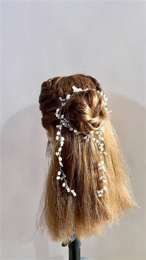 Must try braided + half bun hairstyle 🌸👀/the hairstylistpro #viral #shorts #trending #fypppp #try