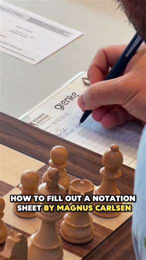 It's fascinating how chess players still write down EVERY move ✍️