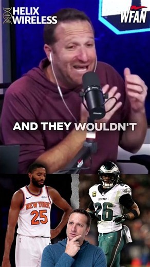 Should the Knicks trade Mikal Bridges and the Eagles Saquon Barkley?? Evan sees similarities: