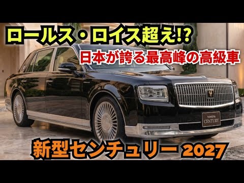 【徹底レビュー】新型トヨタ・センチュリー2026-27|ロールスロイスが霞む?日本が誇る究極のショーファーカー