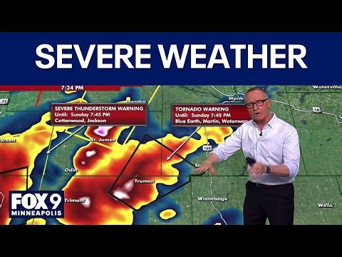 LIVE NEWS | Tornado warnings in southern Minnesota, wildfires north