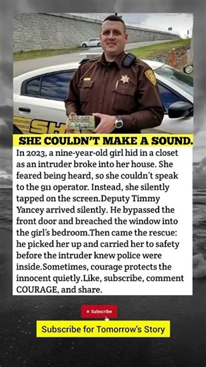 She Couldn’t Speak… So She Tapped 911#911 #PoliceRescue #Courage