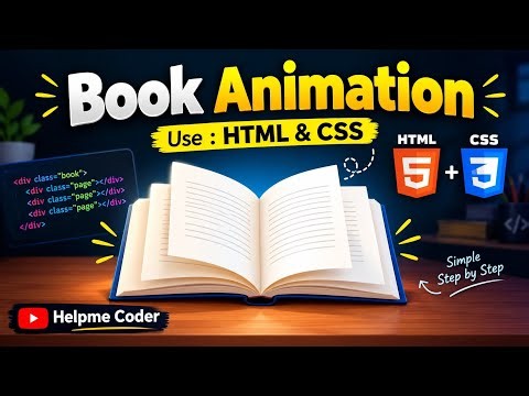 How to Create a Book Animation Using HTML, CSS & JavaScript 📖✨ | Creative Web Animation