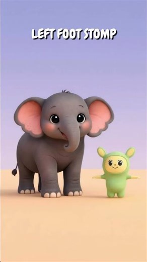 Stomp Stomp Asian Elephant Song 🐘 with Bestie #nurseryrhymes #kidslearning #chuchutv #kidssongs
