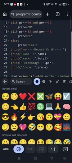 "👉Python mini project 🔥 report card system (Beginner Friendly)☑️💯