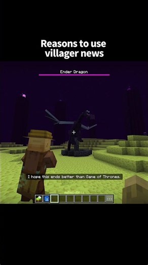 Minecraft villager the end moments