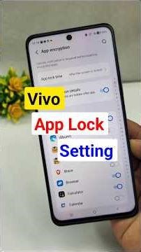how to lock apps in vivo | vivo app lock setting #applock #vivo #android