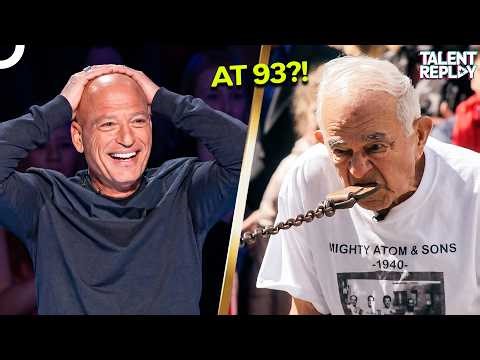 At 93 He Pulls a Car With His Teeth?! | America's Got Talent